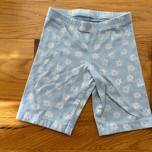 Blue Floral Print Shorts